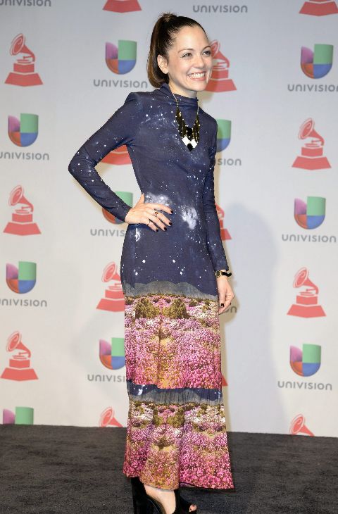 La cantante mexicana Natalia Lafourcade, ganadora de un Grammy, con un...
