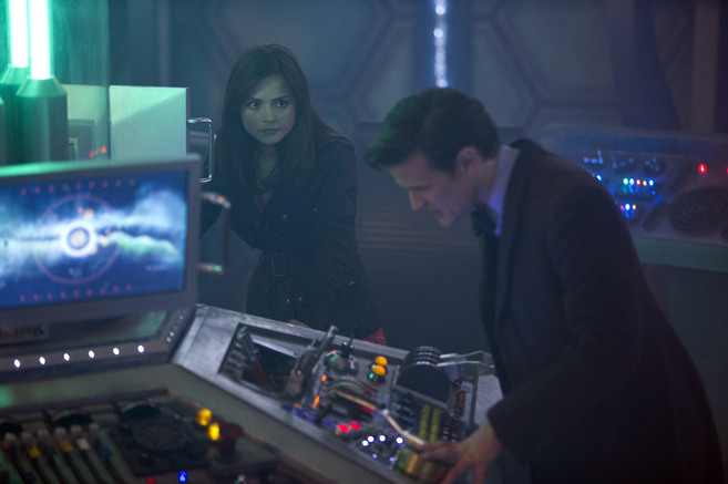 Picture shows; JENNA COLEMAN as Clara and MATT SMITH as the Elevent...