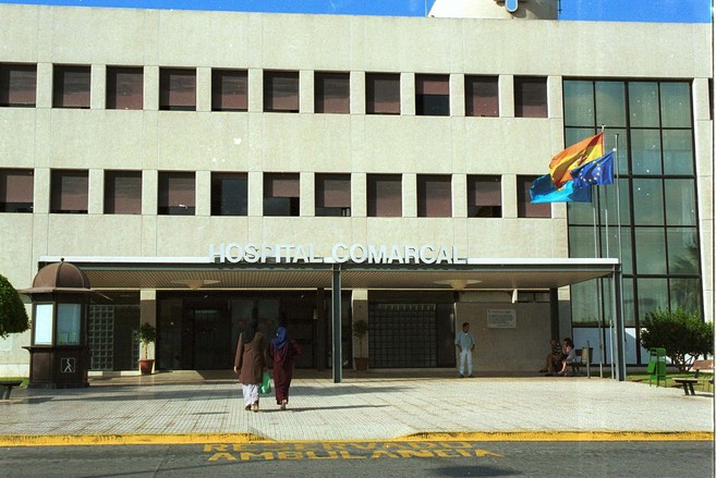 Fachada del Hospital Comarcal de Melilla.