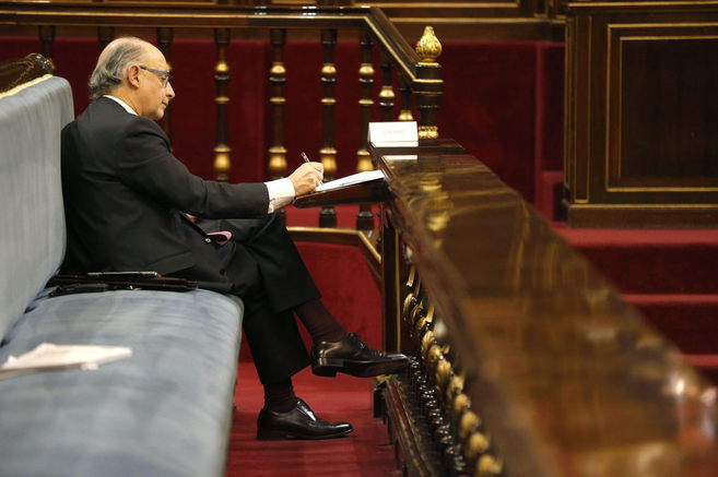 Cristóbal Montoro, durante la sesión de la Comisión General de las...
