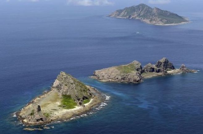 Las islas de Senkaku, en japons, y Diaoyu, en chino, disputadas por...