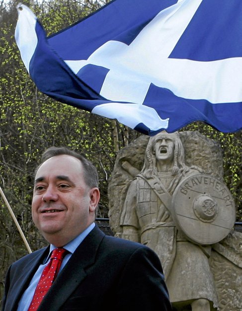 El ministro principal de Escocia, Alex Salmond, en Stirling.