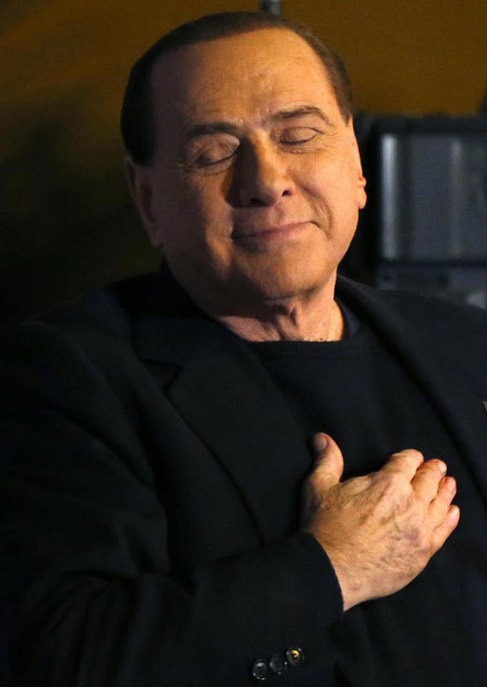 Silvio Berlusconi durante un discurso en Roma el pasado mircoles.