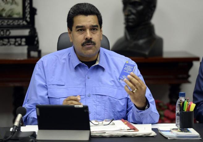 El presidente Maduro, durante su comparecencia de este viernes.