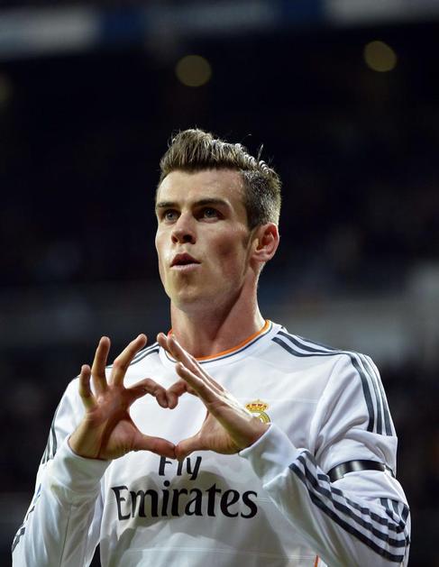 Bale, tras su segundo tanto ante el Valladolid.