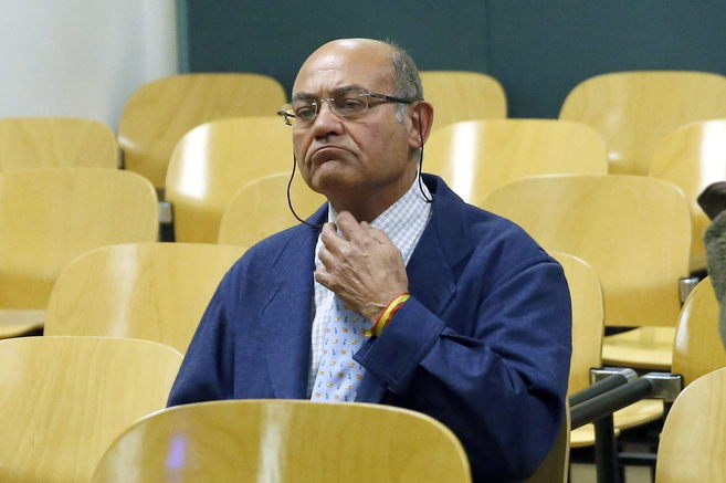 El ex presidente de la CEOE, Gerardo Daz Ferrn, durante el juicio...