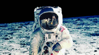 Buzz Aldrin, el segundo hombre en pisar la Luna. |