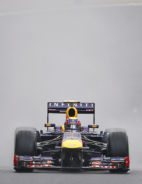 El Red Bull de Mark Webber, durante el GP de Brasil, el ltimo de la...