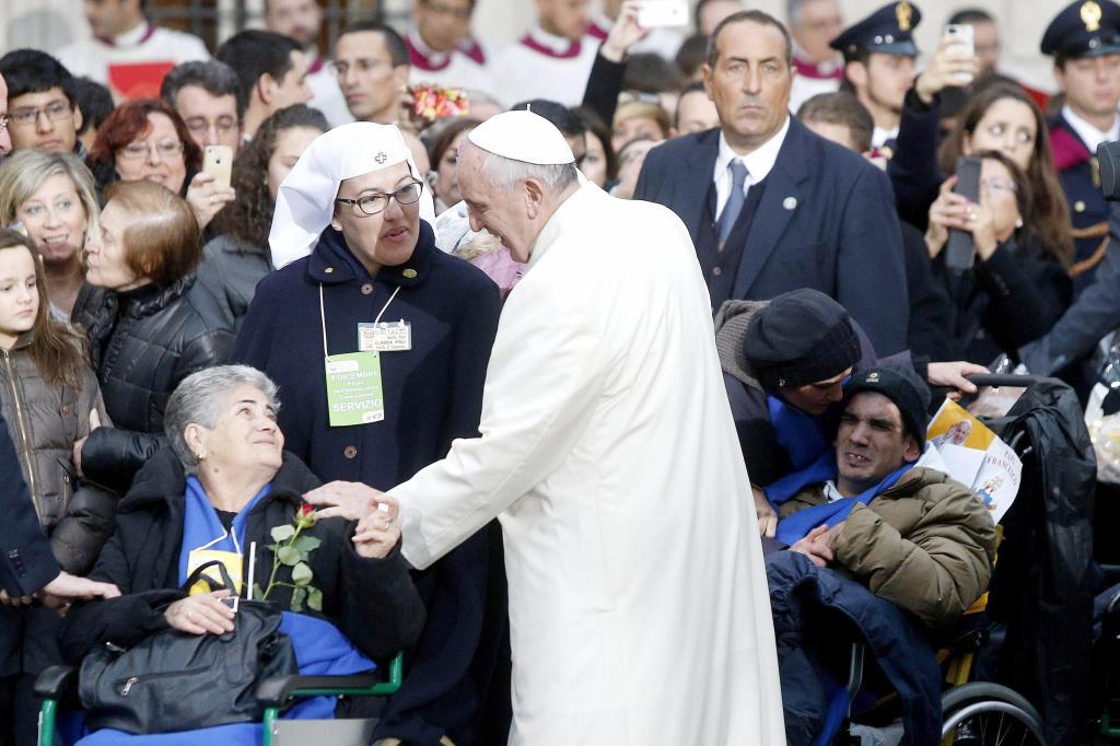 El Papa Francisco este domingo en la Plaza de Espaa.
