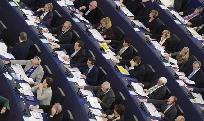 Sesin en el Parlamento Europeo de Estrasburgo.