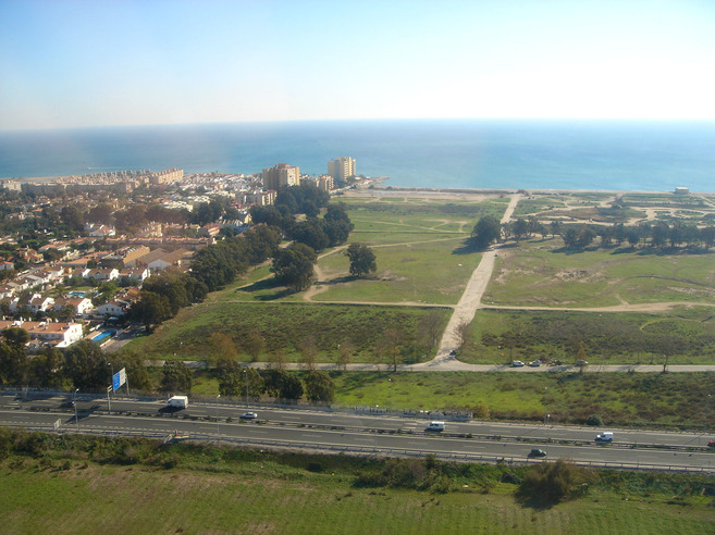 Vista general de los terrenos de Arraijanal en Málaga.