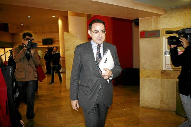 Javier Gonzlez de Lara, este jueves en la sede de la CEA.