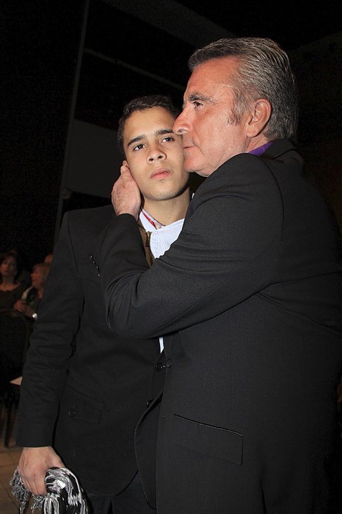 Ortega Cano, con su hijo Jos Fernando.