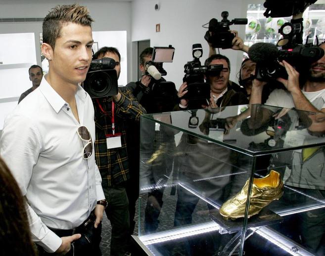 Cristiano Ronaldo, durante la inauguracin del museo de Madeira.