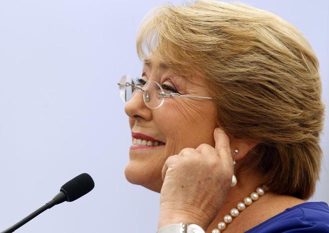 La presidenta electa de Chile, Michelle Bachelet, durante una...