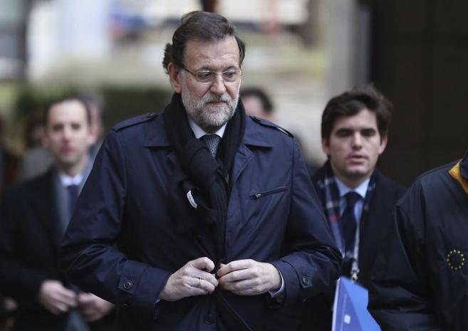El presidente del Gobierno, Mariano Rajoy, la semana pasada, a su...