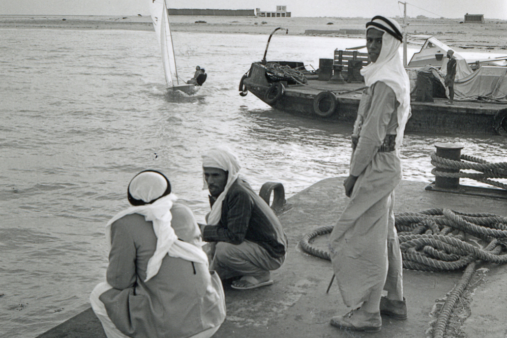 La costa de Abu Dhabi en los aos 70.