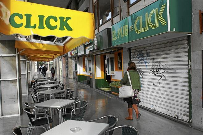 Fachada del restaurante Click, en Palma de Mallorca, que fue multado...