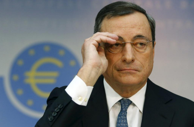 El presidente del BCE Mario Draghi en la reunin de noviembre del...