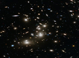 El conjunto de galaxias Pandora captada por Hubble.