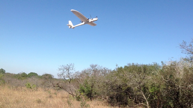 Uno de los 'drones' usados para detectar cazadores furtivos...