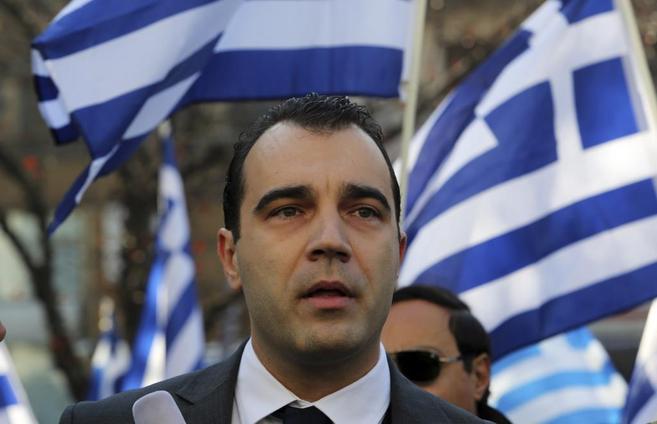 Panagiotis Iliopoulos, uno de los diputados griegos de Amanecer Dorado...