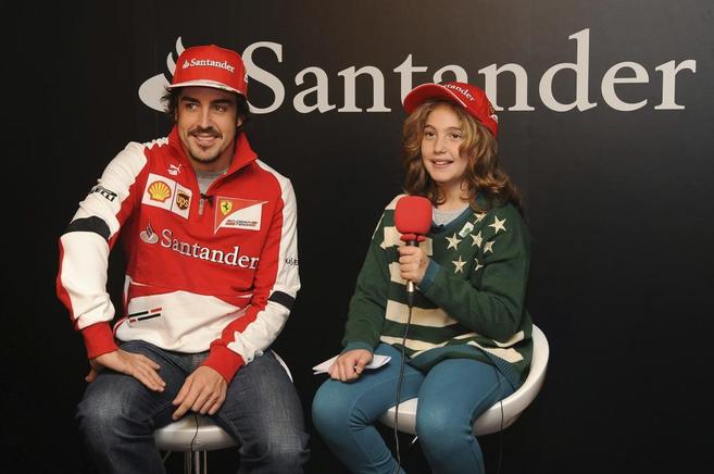 Fernando Alonso, durante su entrevista.