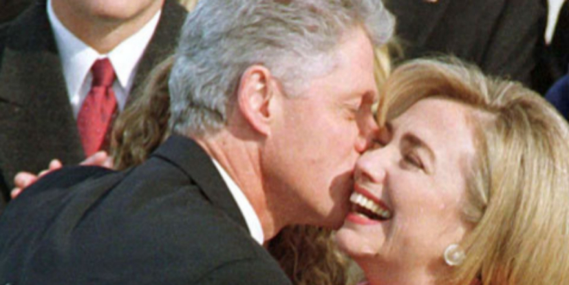 <strong>2. La mancha del vestido: Bill y Hillary Clinton....