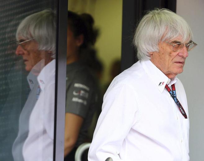 Bernie Ecclestone, durante el pasado Gran Premio de Alemania.