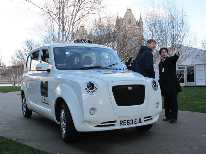 Uno de las cinco propuestas para los nuevos taxis londinenses.