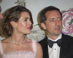 Carlota Casiraghi y Gad Elmaleh, durante el baile de la rosa.