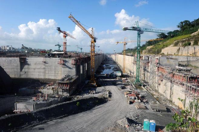 Muestra de las obras de la ampliación del Canal de Panamá