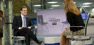 Rajoy con Lomana, durante la entrevista.