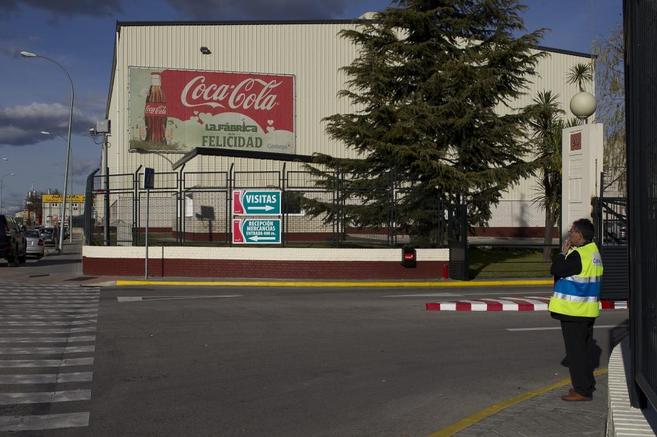 La planta de Coca Cola en Fuenlabrada, cuyo cierre se ha anunciado...