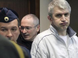 Platon Lebedev (dcha.) junto a Mijail Jodorkovski.