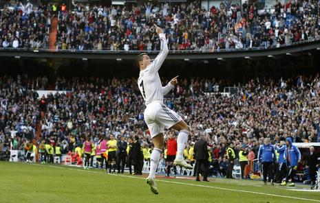 Cristiano Ronaldo celebra el gol.