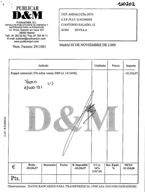 sta es la factura emitida por Publicar D&M que evidencia el...