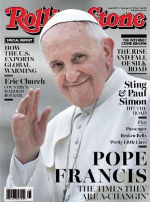 El Papa, portada de la revista de msica.