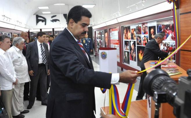 Maduro inaugura el museo de Chavez con los presidentes Morales,...