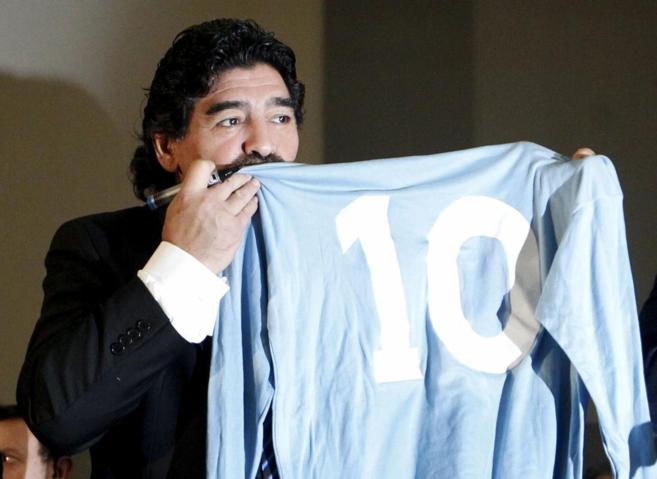 El ex jugador de ftbol argentino, Diego Armando Maradona.