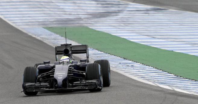 Felipe Massa, durante la sesin del viernes en Jerez.