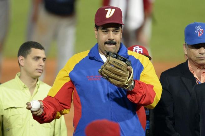 Nicolas Maduro, en la inauguracin del mundialito de bisbol.