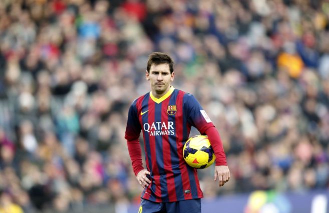 Leo Messi, durante la derrota del Barcelona frente al Valencia. /...