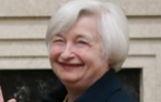Janet Yellen jura su cargo como nueva presidenta de la Reserva Federal...