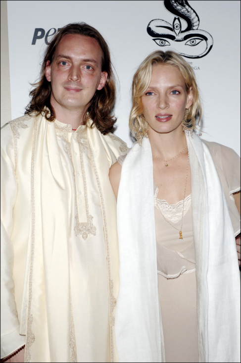 La actriz Uma Thurman y su hermano Dechen, en una imagen de archivo.