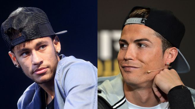 Neymar y Cristiano Ronaldo, con dos 'looks' muy similares