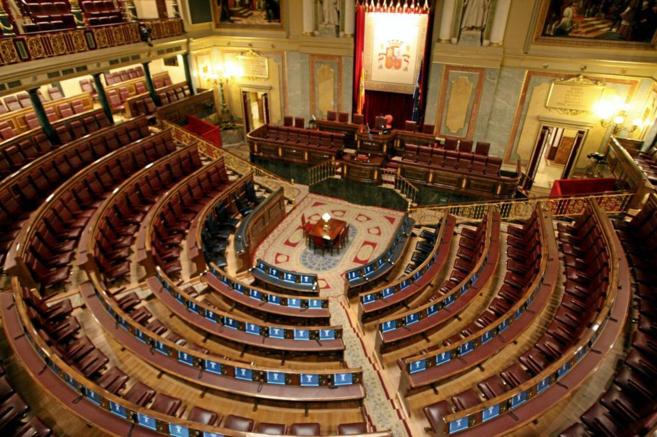 Vista panorámica del Congreso de los Diputados.