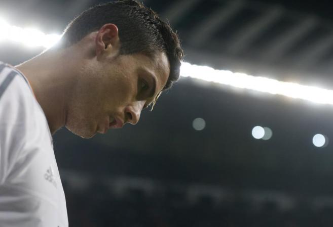 Cristiano Ronaldo, durante el partido de San Mams.