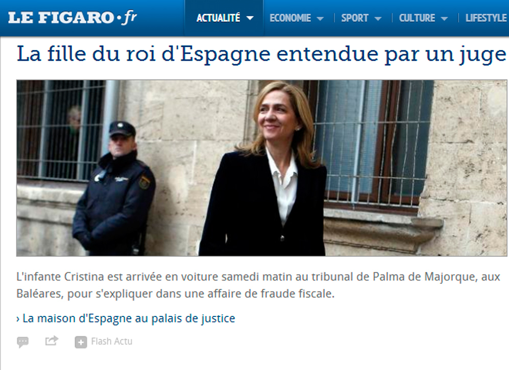 Le Figaro ha presentado la noticia del mismo modo que el diario Le...