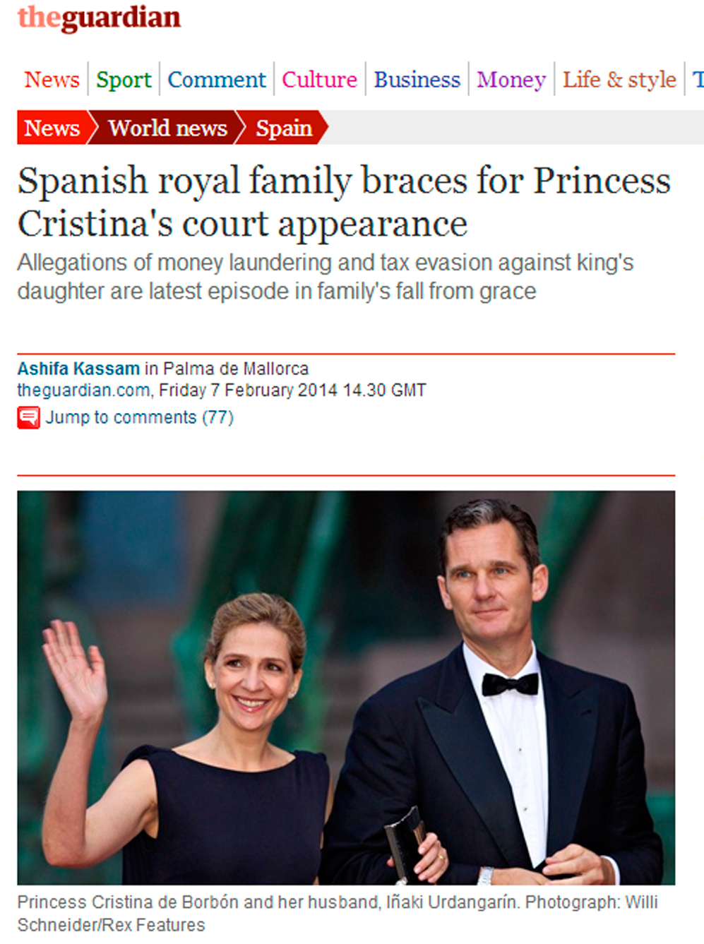 "La familia real espaola se prepara para la comparecencia ante el...